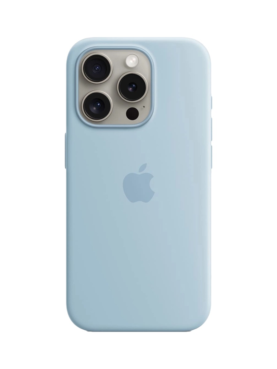 Чехол Silicone Case MagSafe iPhone 15 Pro Светло-голубой (Light Blue) Чехол Silicone Case MagSafe iPhone 15 Pro Max Светло-голубой (Light Blue) — изображение 1