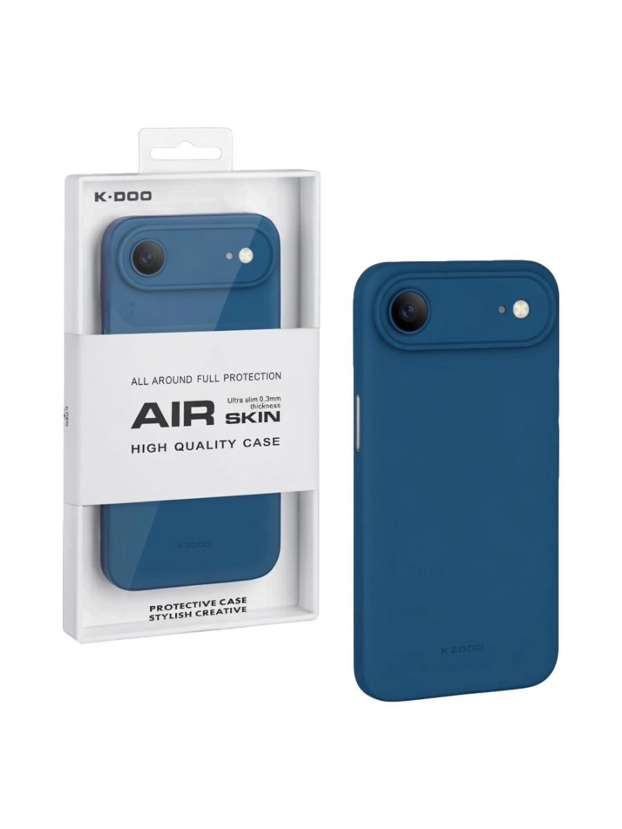 Ультратонкий чехол для iPhone 17 Air KZDOO Air Skin синий Ультратонкий чехол для iPhone 17 Air KZDOO Air Skin синий — изображение 1