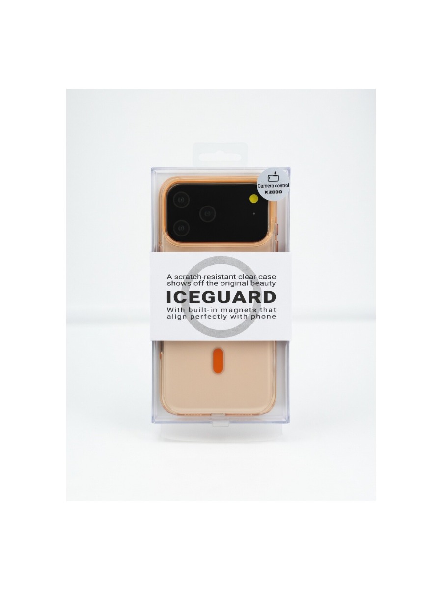 Чехол KZDOO ICEGUARD Plastic MagSafe для iPhone 17 Pro оранжевый Чехол KZDOO ICEGUARD Plastic MagSafe для iPhone 17 Pro оранжевый — изображение 1