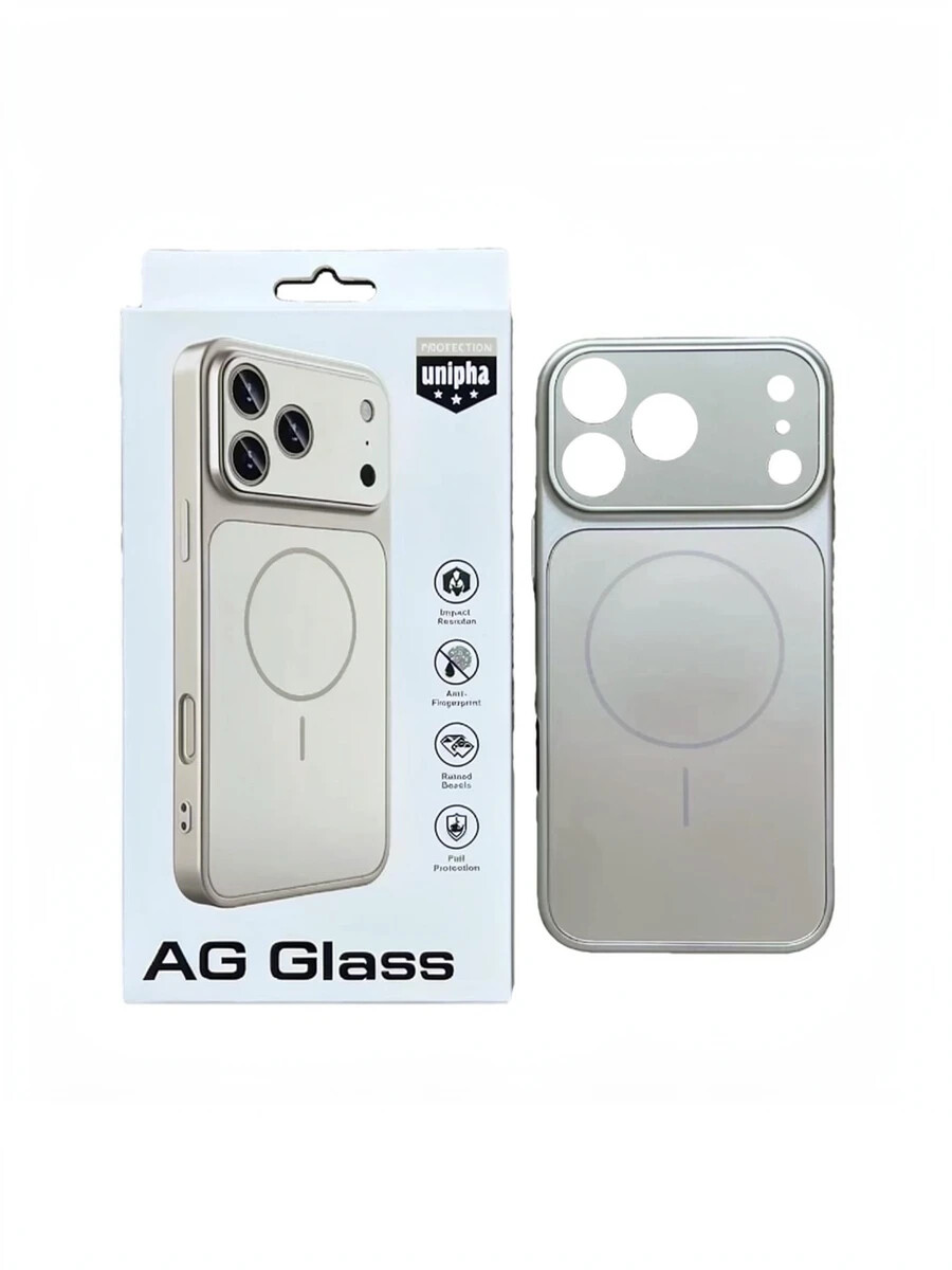Чехол пластиковый с защитой камеры AG Glass iPhone 17 Pro Золото Чехол пластиковый с защитой камеры AG Glass iPhone 17 Pro Max Золото — изображение 1