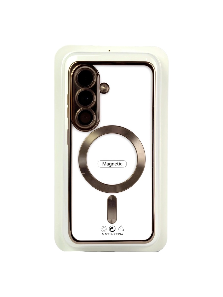 Dark Gold Силиконовый чехол с окантовкой Magnetic Case MagSafe Samsung Galaxy A56 Dark Gold — изображение 1