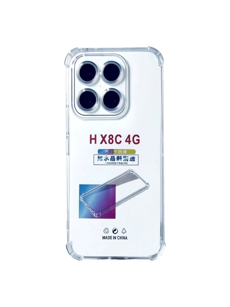 Силиконовый чехол плотный прозрачный Huawei Honor X8C противоударный Силиконовый чехол плотный прозрачный Huawei Honor X8C противоударный — изображение 1