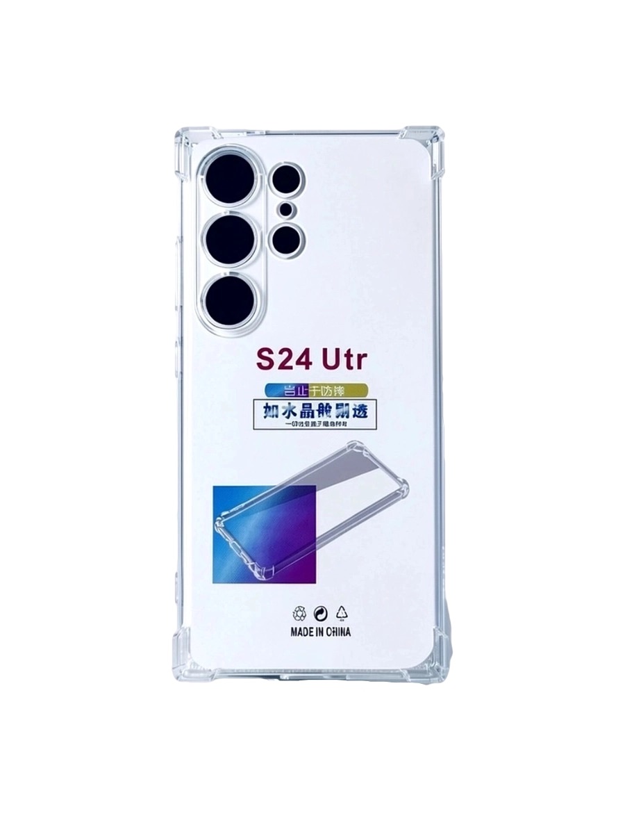 Силиконовый чехол плотный прозрачный Samsung Galaxy S24 Ultra прозрачный Силиконовый чехол плотный прозрачный Samsung Galaxy S24 Ultra прозрачный — изображение 1