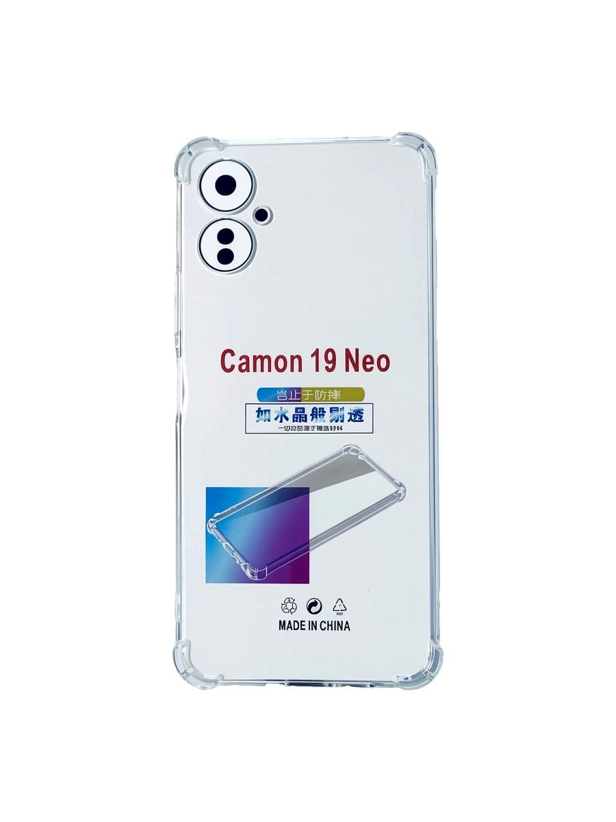 Силиконовый чехол плотный прозрачный Tecno Camon 19 Neo противоударный Силиконовый чехол плотный прозрачный Tecno Camon 19 Neo противоударный — изображение 1