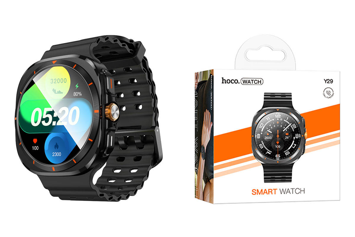 Смарт-часы Hoco Premium Product Y29 Smart Sports черные Смарт-часы Hoco Premium Product Y29 Smart Sports черные — изображение 1