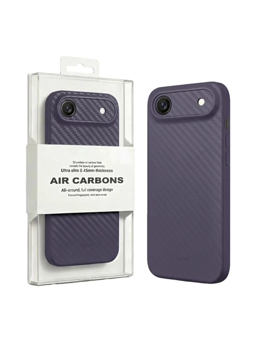 Ультратонкий чехол для iPhone 17 Air KZDOO Air Carbon фиолетовый Ультратонкий чехол для iPhone 17 Air KZDOO Air Carbon фиолетовый — изображение 1