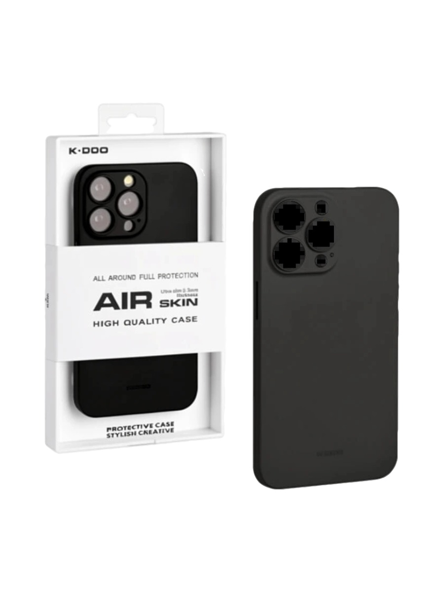 Ультратонкий чехол для iPhone KZDOO Air Skin черный Ультратонкий чехол для iPhone 16 Pro Max KZDOO Air Skin черный — изображение 1