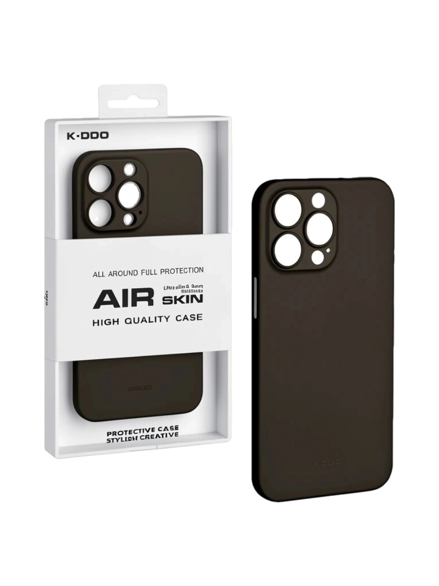 Ультратонкий чехол для iPhone KZDOO Air Skin коричневый Ультратонкий чехол для iPhone 15 KZDOO Air Skin коричневый — изображение 1