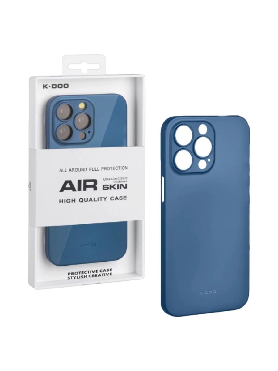 Ультратонкий чехол для iPhone KZDOO Air Skin синий Ультратонкий чехол для iPhone 15 Pro Max KZDOO Air Skin синий — изображение 1
