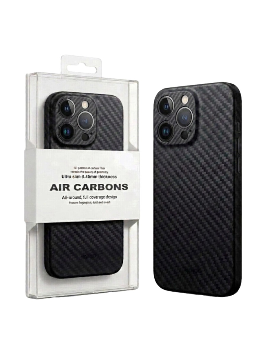 черный 1 Ультратонкий чехол для iPhone 16 Pro Max KZDOO Air Carbon черный — изображение 1