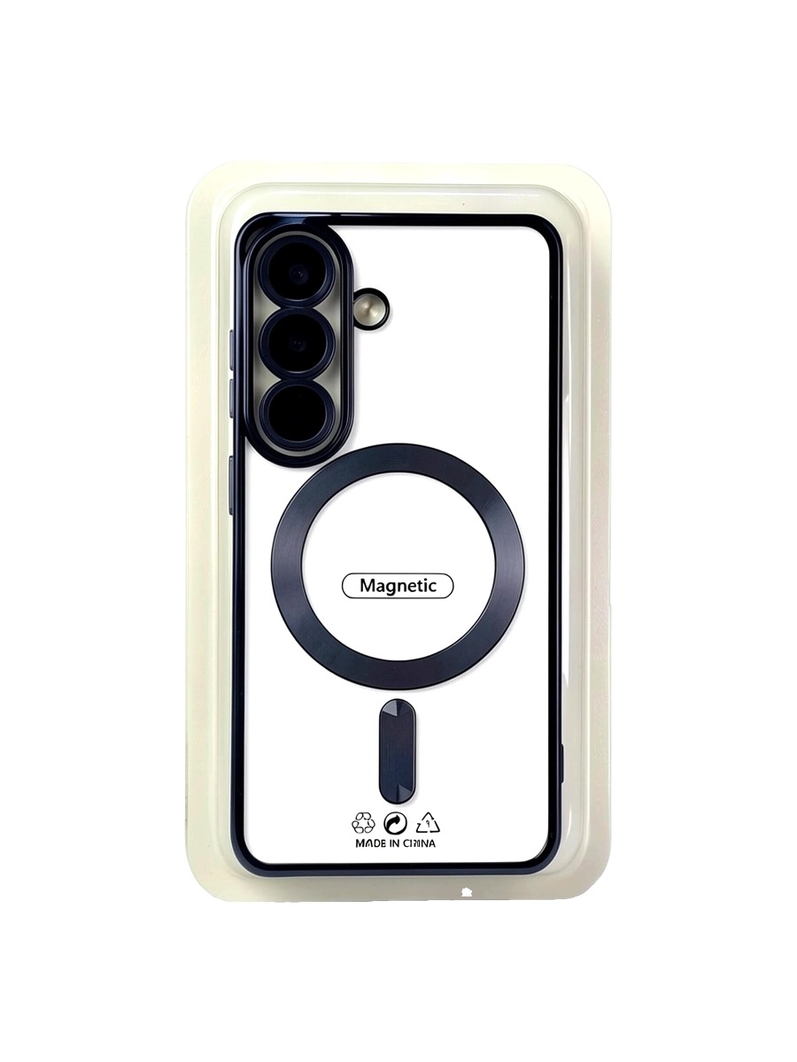 night blue Силиконовый чехол с окантовкой Magnetic Case MagSafe Samsung Galaxy A56 Night Blue — изображение 1