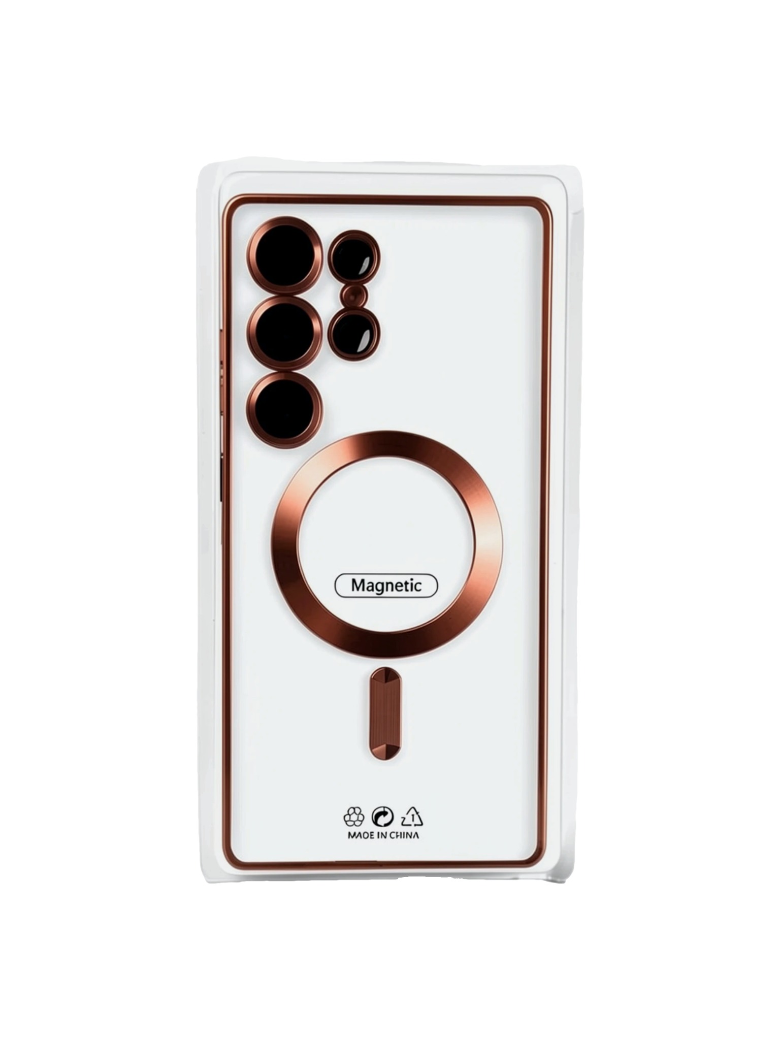 orange Силиконовый чехол с окантовкой Magnetic Case MagSafe Samsung Galaxy S26 Ultra Orange — изображение 1