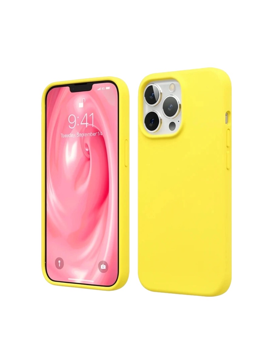 Чехол Silicone Case без логотипа iPhone 15 Pro Max Желтый (55) Чехол Silicone Case без логотипа iPhone 16 pro Желтый (55) — изображение 1