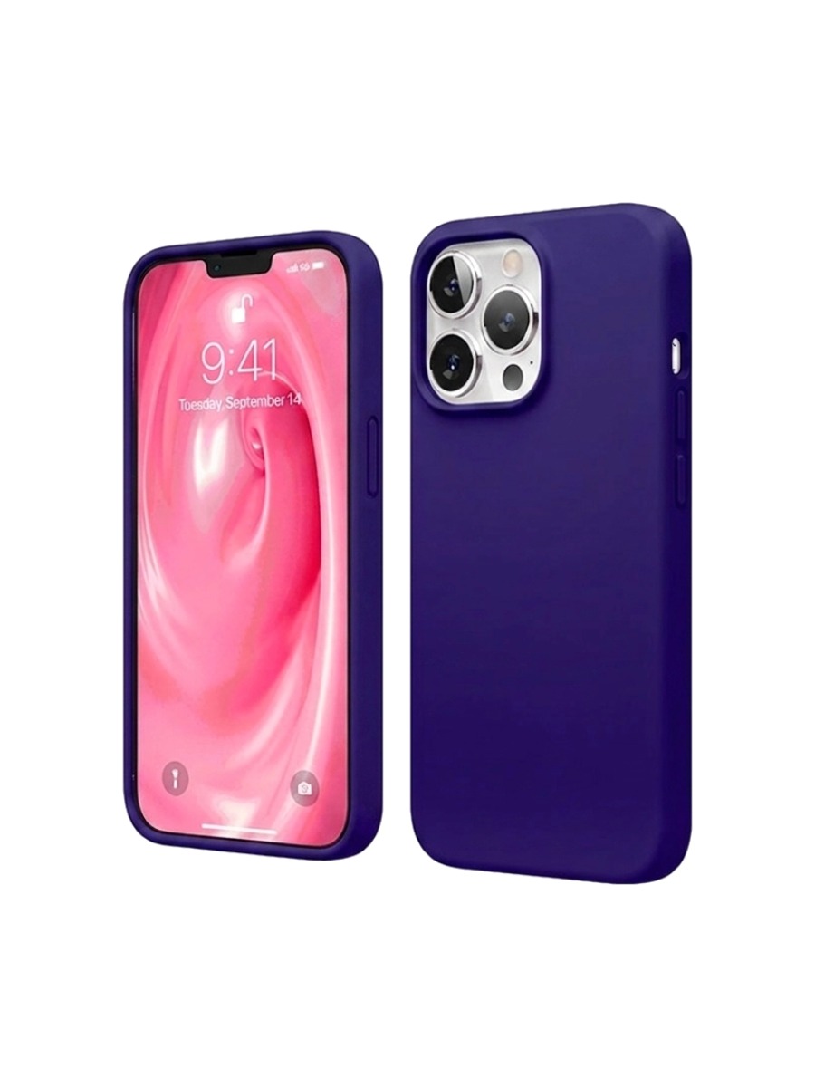 Чехол Silicone Case без логотипа iPhone 16 Pro Фиолетовый (30) Чехол Silicone Case без логотипа iPhone 15 Pro фиолетовый (30) — изображение 1