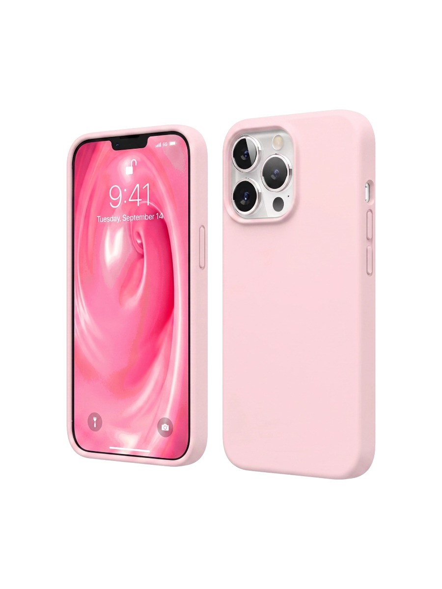 Чехол Silicone Case без логотипа iPhone 16 Pro Розовый (6) Чехол Silicone Case без логотипа iPhone 14 Plus (6.7) Розовый (6) — изображение 1