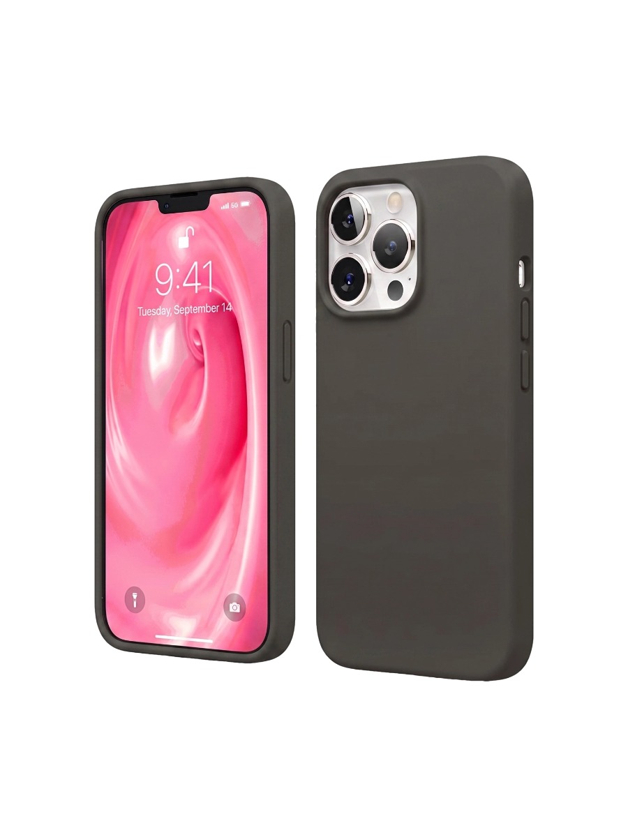 Чехол Silicone Case без логотипа iPhone 16 Pro Темно-серый (34) Чехол Silicone Case без логотипа iPhone 16 Pro Max Темно-Серый (22) — изображение 1