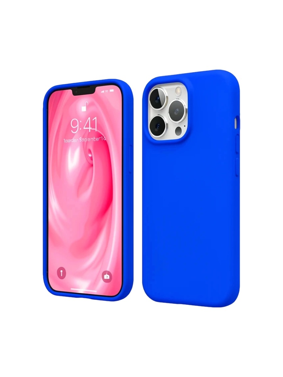 Чехол Silicone Case без логотипа iPhone 16 Pro ярко-синий (40) Чехол Silicone Case без логотипа iPhone 16 Pro Ярко-синий (40) — изображение 1