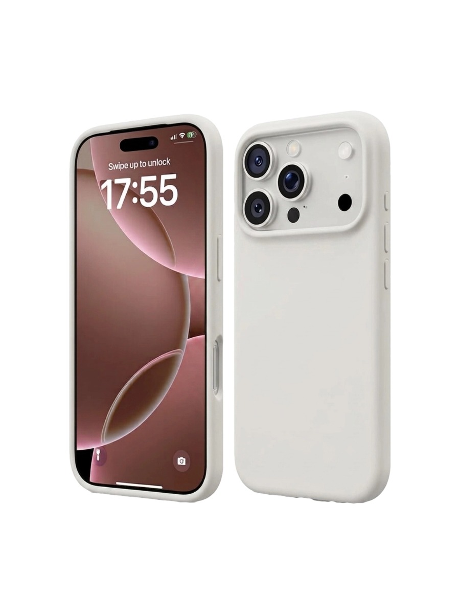 Чехол Silicone Case без логотипа iPhone 17 Pro Белый (9) Чехол Silicone Case без логотипа iPhone 17 pro Белый (9) — изображение 1