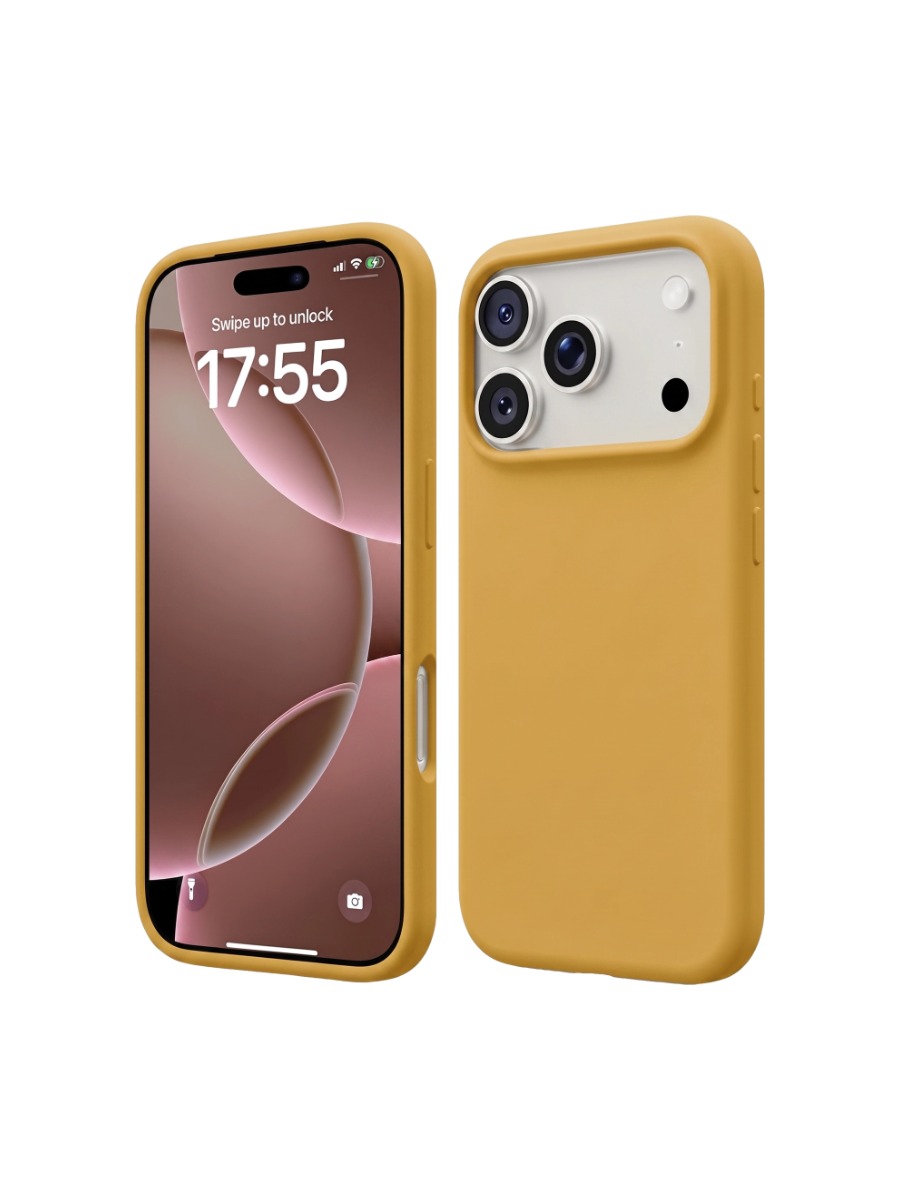 Чехол Silicone Case без логотипа iPhone 17 Pro желтый (40) Чехол Silicone Case без логотипа iPhone 17 Pro Max желтый (40) — изображение 1
