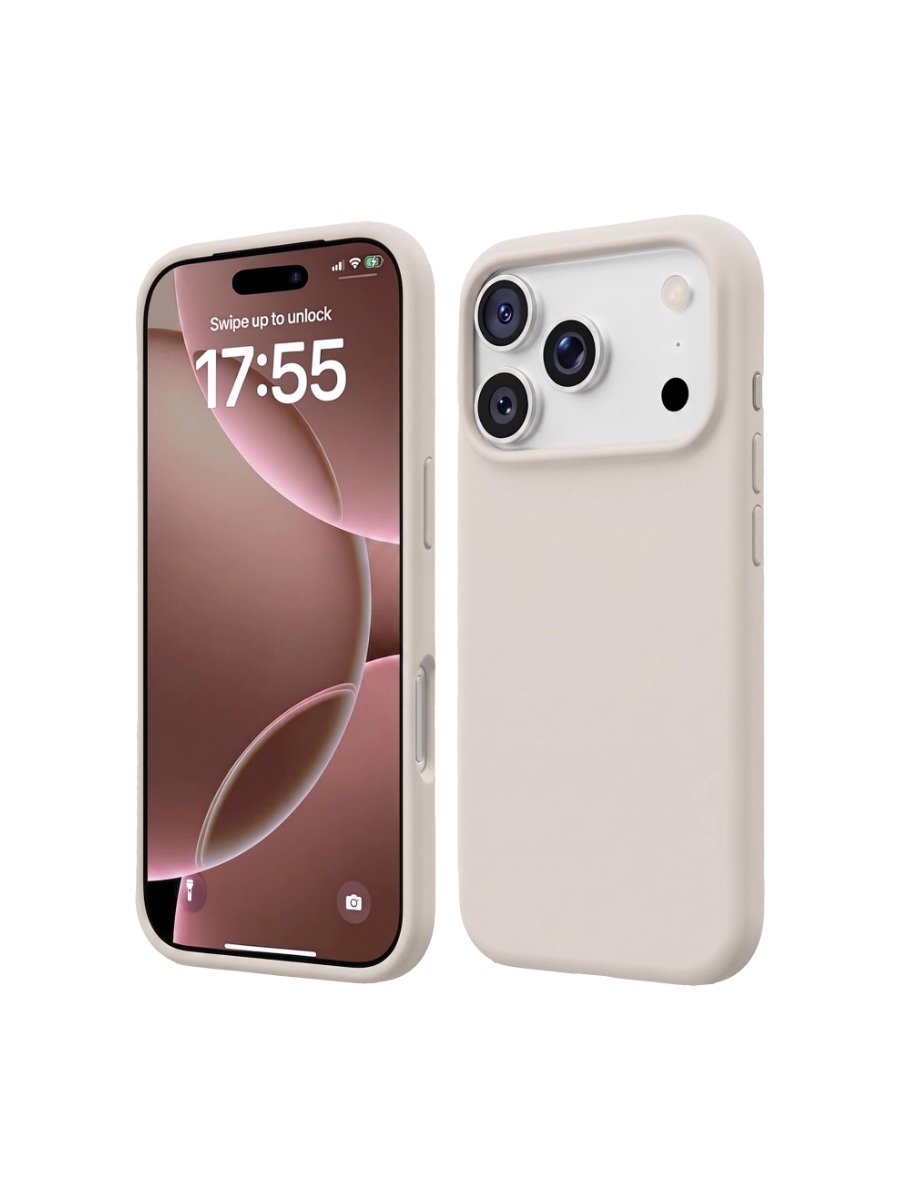 Чехол Silicone Case без логотипа iPhone 17 pro лоновая кость (11) Чехол Silicone Case без логотипа iPhone 17 Pro Max слоновая кость (11) — изображение 1