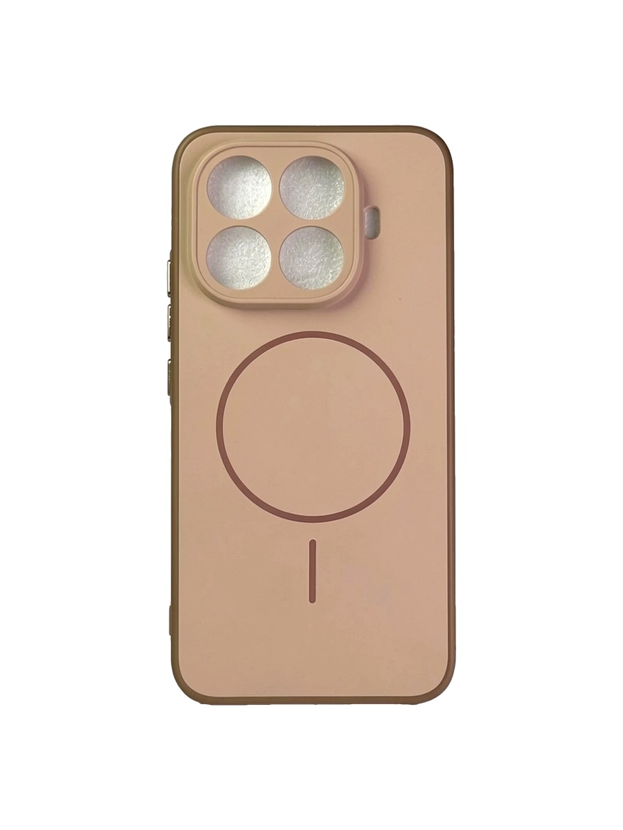 Пластиковый чехол MagSave с матовым бампером Xiaomi 15T Pro нежно-розовый Пластиковый чехол MagSave с матовым бампером Xiaomi 15T Pro нежно-розовый — изображение 1