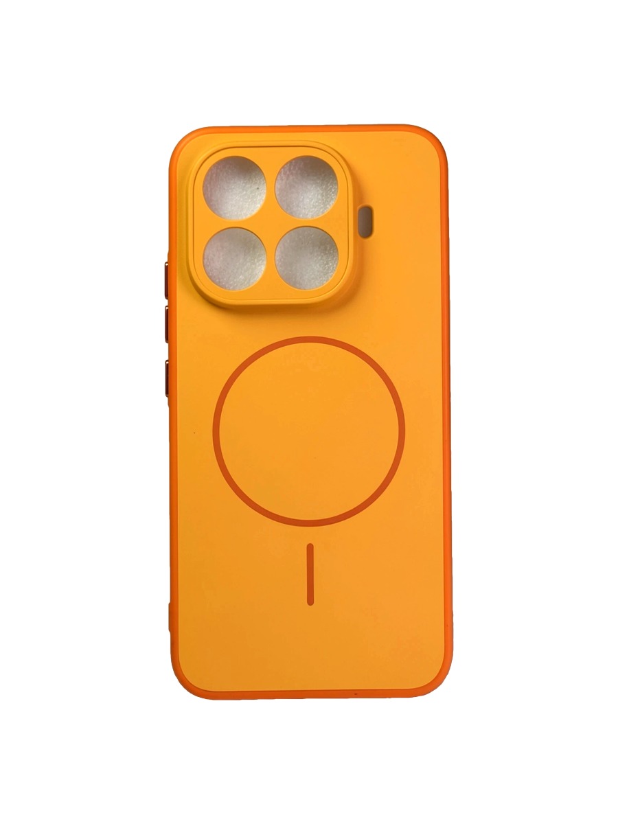 Пластиковый чехол MagSave с матовым бампером Xiaomi 15T Pro оранжевый Пластиковый чехол MagSave с матовым бампером Xiaomi 15T Pro оранжевый — изображение 1