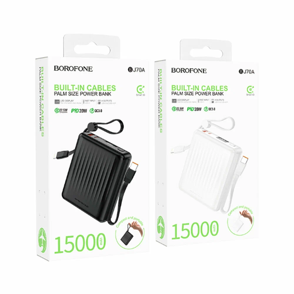 Power Bank Borofone BJ70A 15000mAh белый Power Bank Borofone BJ70A 15000mAh белый — изображение 1