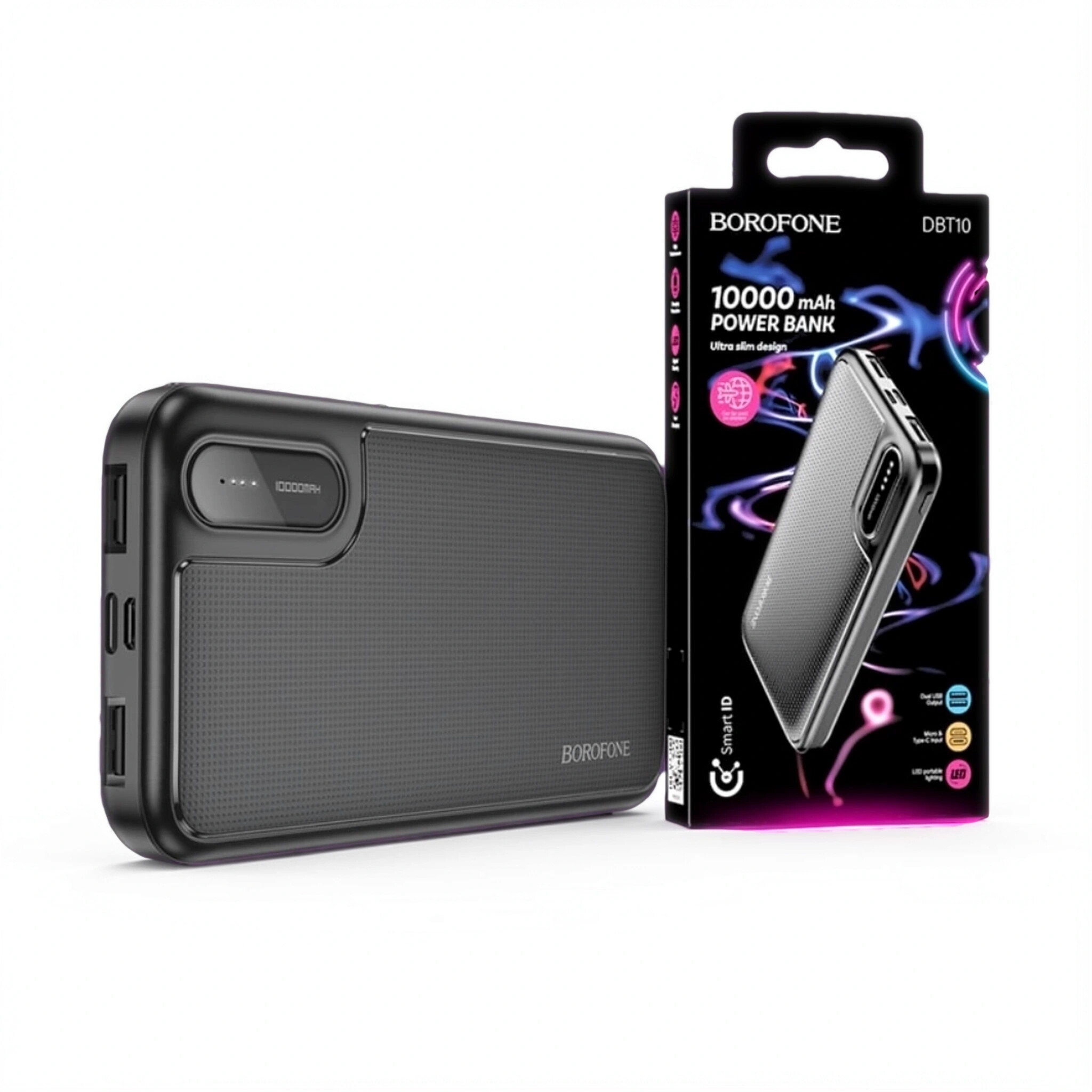 Power Bank Borofone DBT10 100000mAh чёрный Power Bank Borofone DBT10 100000mAh чёрный — изображение 1