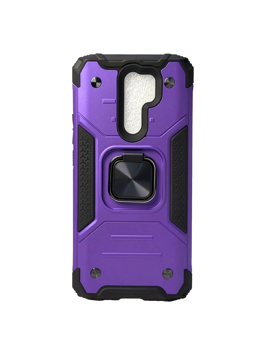 Противоударный чехол с магнитом и кольцом Xiaomi Redmi 9 фиолетовый Противоударный чехол с магнитом и кольцом Xiaomi Redmi 9 фиолетовый — изображение 1