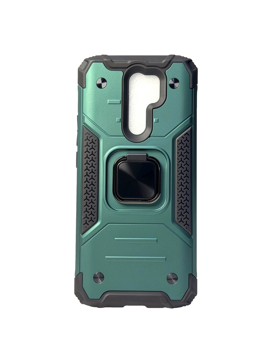 Противоударный чехол с магнитом и кольцом Xiaomi Redmi 9 темно-зеленый Противоударный чехол с магнитом и кольцом Xiaomi Redmi 9 темно-зеленый — изображение 1