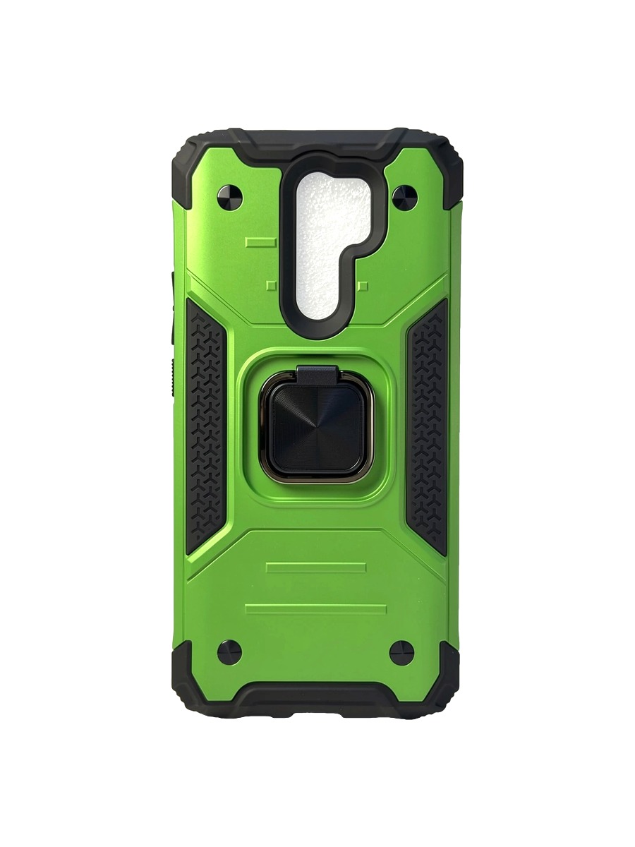 Противоударный чехол с магнитом и кольцом Xiaomi Redmi 9 зеленый Противоударный чехол с магнитом и кольцом Xiaomi Redmi 9 зеленый — изображение 1