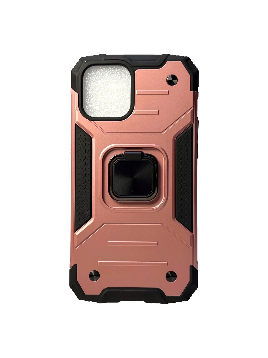Противоударный чехол с магнитом и кольцом iPhone 12 Pro Max розовое золото Противоударный чехол с магнитом и кольцом iPhone 12 Pro Max розовое золото — изображение 1