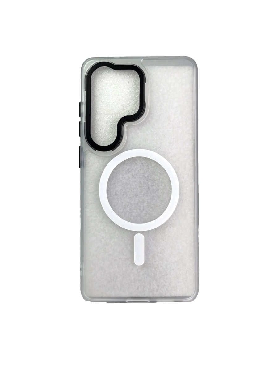 Силиконовый чехол MagSafe с матовым бампером Samsung Galaxy S Ultra белый Силиконовый чехол MagSafe с матовым бампером Samsung Galaxy S25 Ultra белый — изображение 1