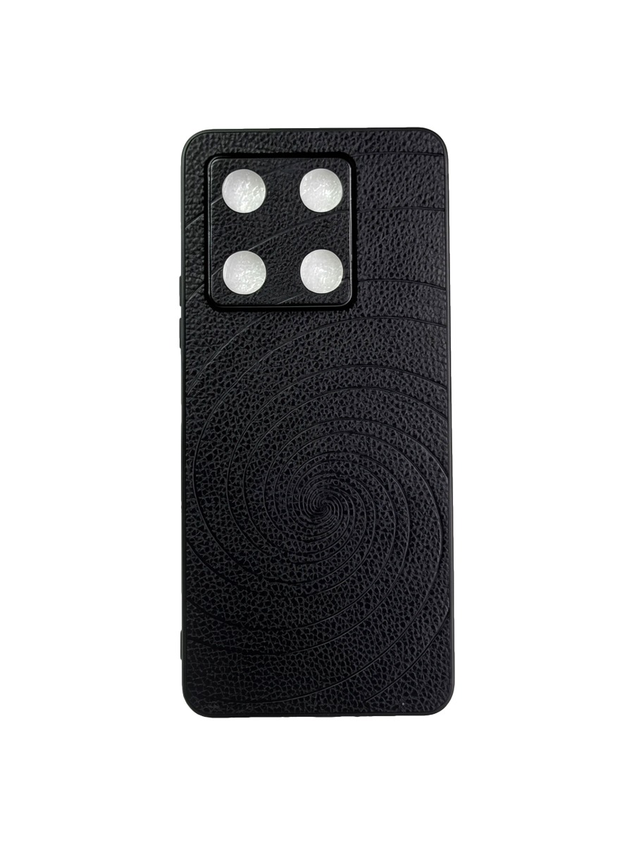 Силиконовый чехол под кожу с дизайном Infinix Note 30 Pro черный Силиконовый чехол под кожу с дизайном Infinix Note 30 Pro черный — изображение 1