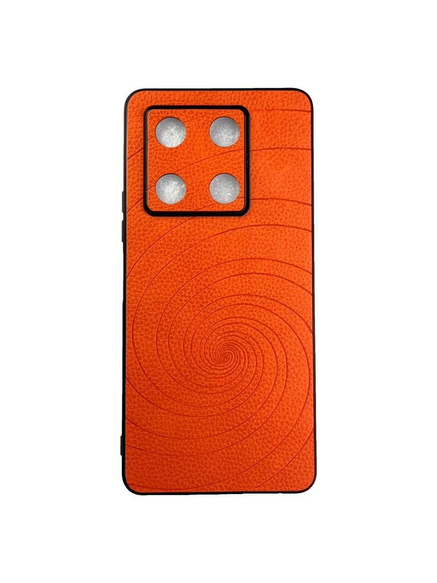 Силиконовый чехол под кожу с дизайном Infinix Note 30 Pro оранжевый Силиконовый чехол под кожу с дизайном Infinix Note 30 Pro оранжевый — изображение 1