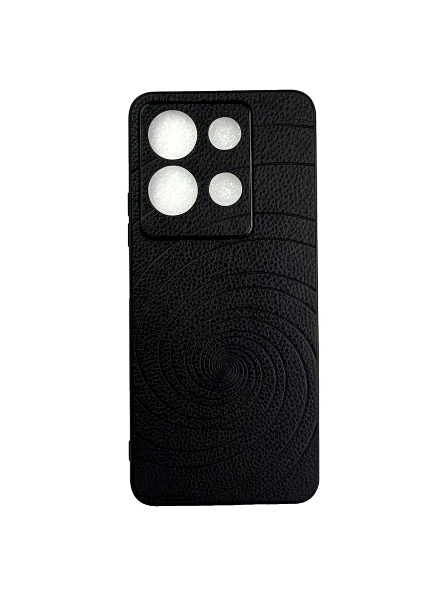Силиконовый чехол под кожу с дизайном Infinix Note 30 черный (1) Силиконовый чехол под кожу с дизайном Infinix Note 30 черный — изображение 1