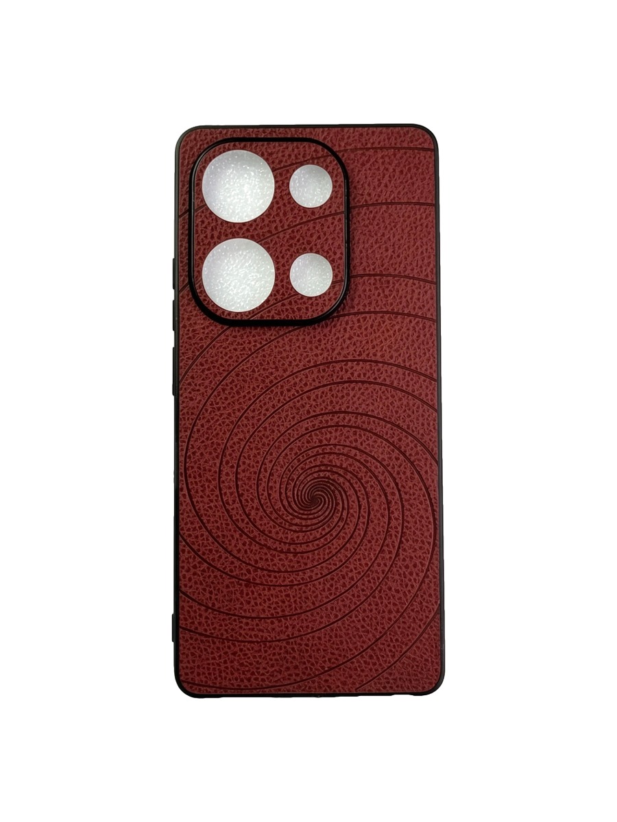 Силиконовый чехол под кожу с дизайном Infinix Note 30 коричневый Силиконовый чехол под кожу с дизайном Xiaomi Redmi Note 13 Pro (4G) коричневый — изображение 1