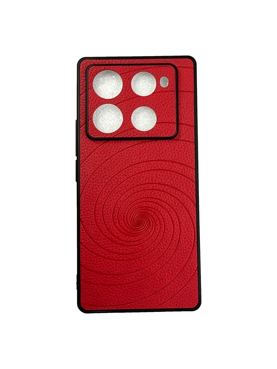 Силиконовый чехол под кожу с дизайном Infinix Note 40 Pro красный Силиконовый чехол под кожу с дизайном Infinix Note 40 Pro красный — изображение 1