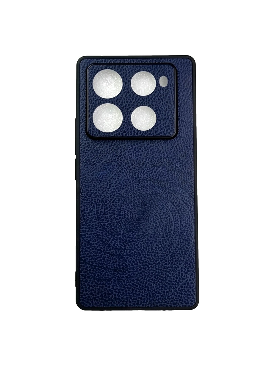 Силиконовый чехол под кожу с дизайном Infinix Note 40 Pro темно-синий Силиконовый чехол под кожу с дизайном Infinix Note 40 Pro темно-синий — изображение 1