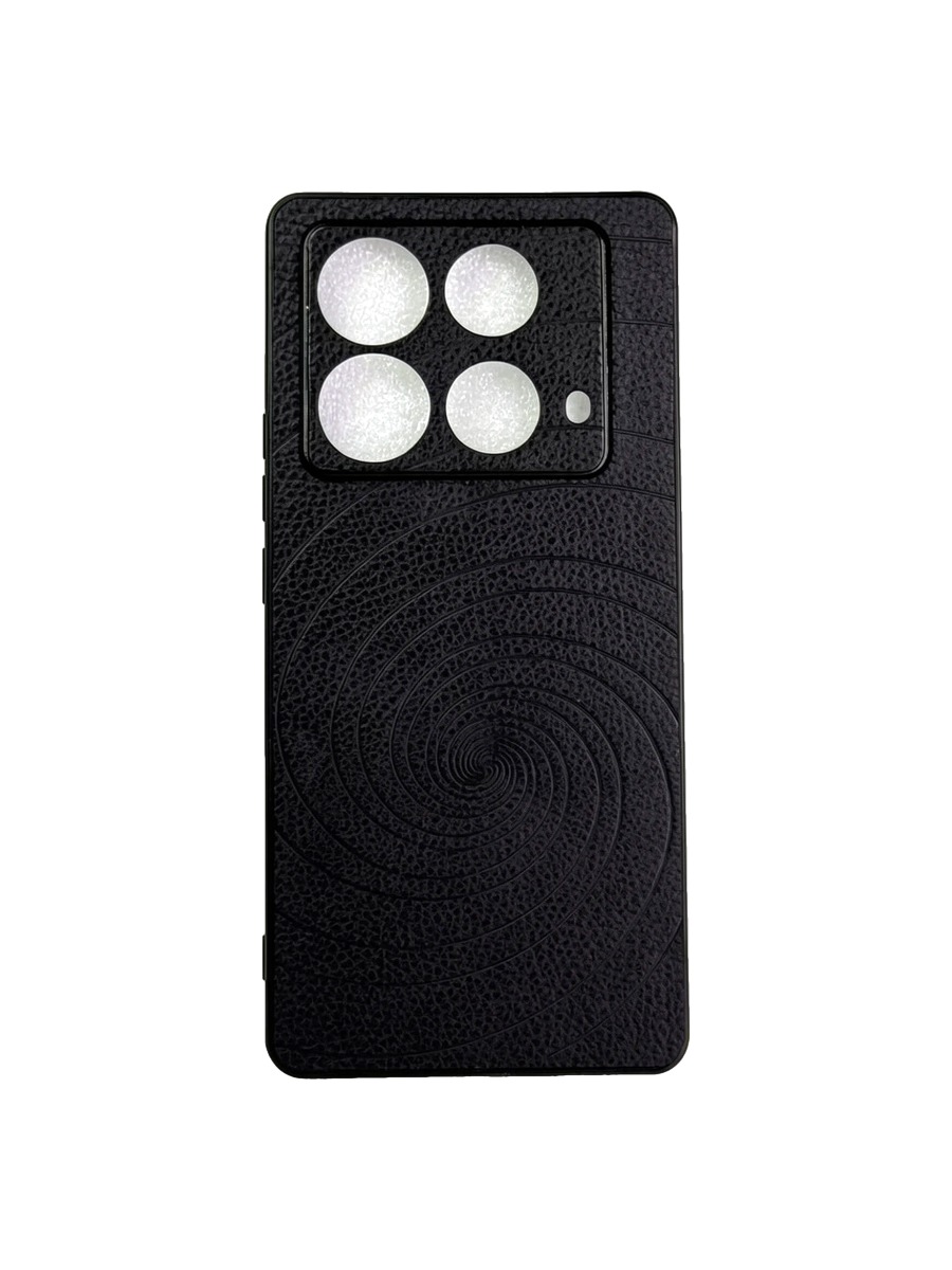 Силиконовый чехол под кожу с дизайном Infinix Note 40 черный Силиконовый чехол под кожу с дизайном Infinix Note 40 черный — изображение 1