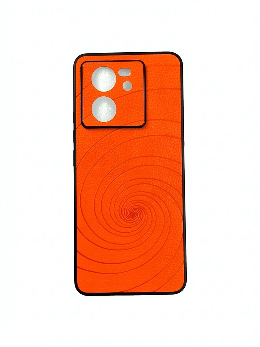 Силиконовый чехол под кожу с дизайном Xiaomi 13T оранжевый Силиконовый чехол под кожу с дизайном Xiaomi 13T оранжевый — изображение 1
