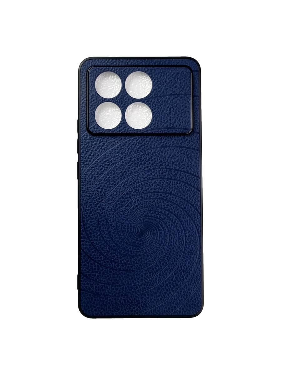 Силиконовый чехол под кожу с дизайном Xiaomi Poco X6 Pro темно-синий Силиконовый чехол под кожу с дизайном Xiaomi Poco X6 Pro темно-синий — изображение 1