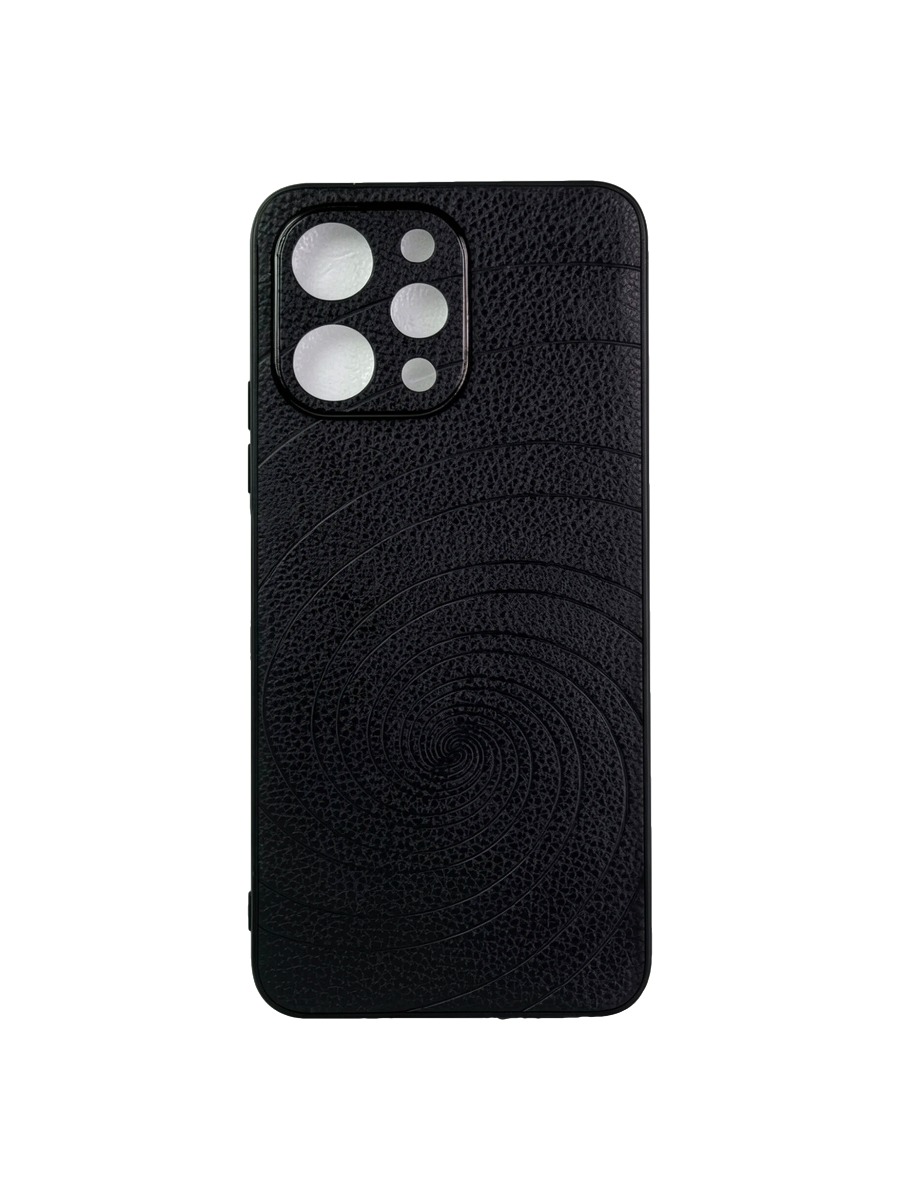 Силиконовый чехол под кожу с дизайном Xiaomi Redmi 12 черный Силиконовый чехол под кожу с дизайном Xiaomi Redmi 12 черный — изображение 1