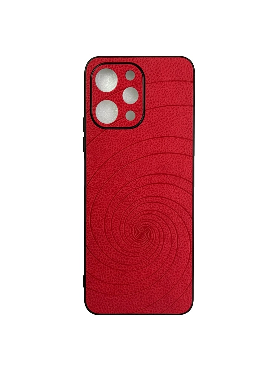 Силиконовый чехол под кожу с дизайном Xiaomi Redmi 12 красный Силиконовый чехол под кожу с дизайном Xiaomi Redmi 12 красный — изображение 1