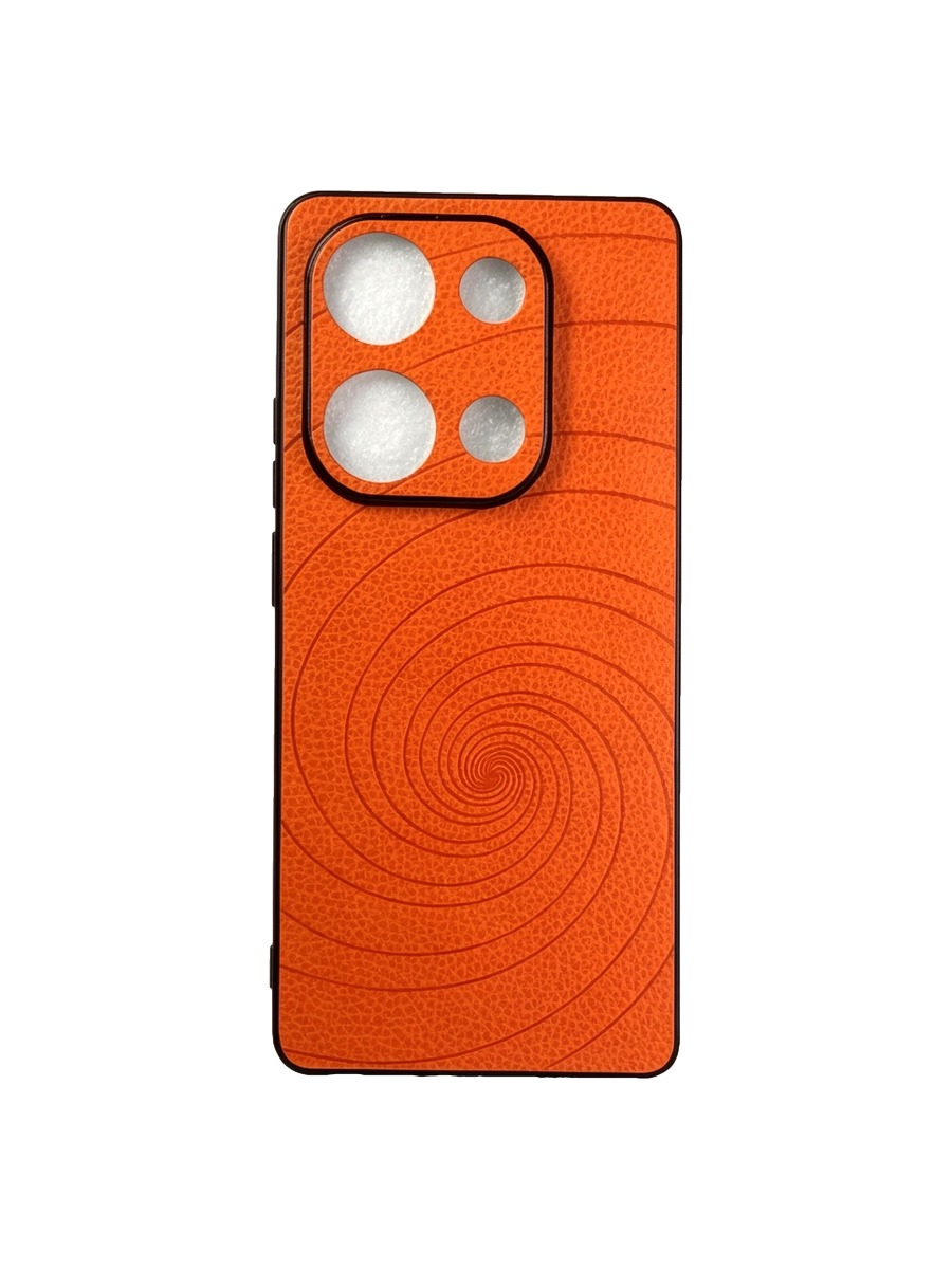 Силиконовый чехол под кожу с дизайном Xiaomi Redmi Note 13 Pro (4G) оранжевый Силиконовый чехол под кожу с дизайном Xiaomi Redmi Note 13 Pro (4G) оранжевый — изображение 1