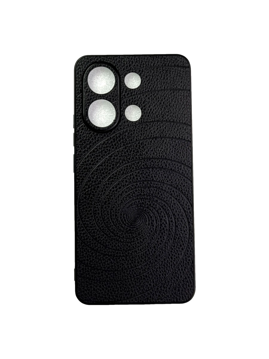 Силиконовый чехол под кожу с дизайном Xiaomi Redmi Note 13 черных Силиконовый чехол под кожу с дизайном Xiaomi Redmi Note 13 черный — изображение 1