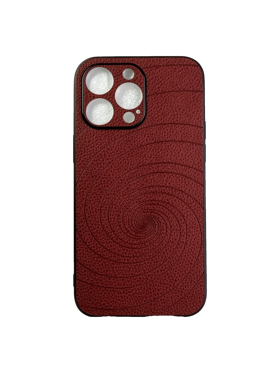 Силиконовый чехол под кожу с дизайном iPhone 13 Pro Max коричневый Силиконовый чехол под кожу с дизайном iPhone 13 Pro коричневый — изображение 1