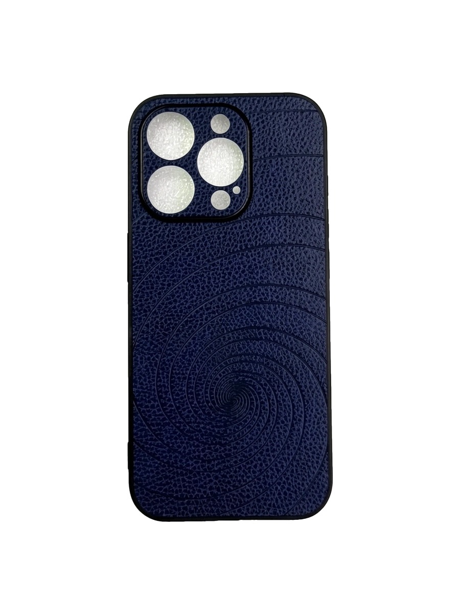 Силиконовый чехол под кожу с дизайном iPhone 13 Pro Max темно-синий Силиконовый чехол под кожу с дизайном iPhone 15 Pro Max темно-синий — изображение 1