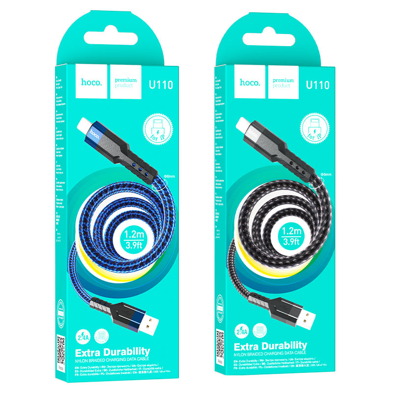 USB кабель Lightning Hoco Premium Product U110 USB кабель Lightning Hoco Premium Product U110 — изображение 1