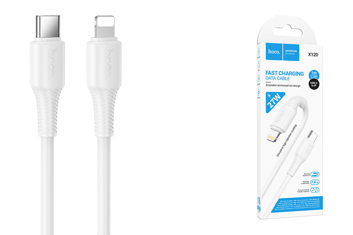 USB кабель Tupe-C-Lightning Hoco Premium Product X120 USB кабель Tupe-C-Lightning Hoco Premium Product X120 — изображение 1